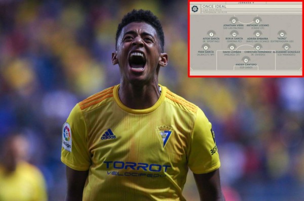 ¡Destacado! 'Choco' Lozano fue incluido en la once ideal de la jornada en la Segunda de España