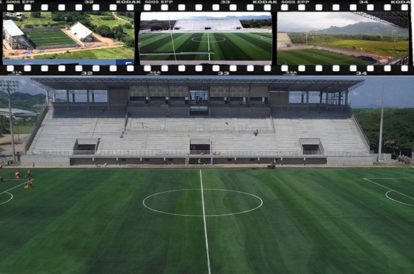 ¡CASI LISTO! Así luce estadio que inaugurarán Olimpia-Motagua en Choluteca