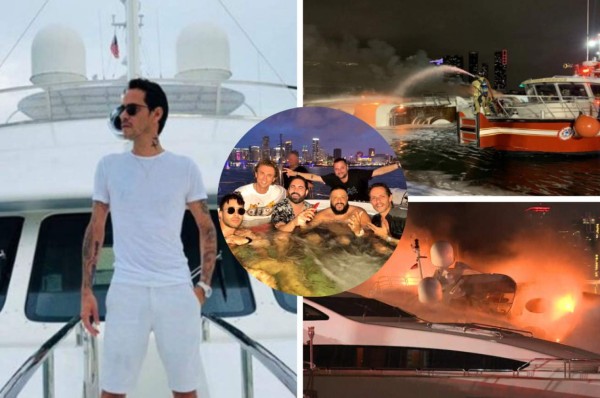 Así quedó el lujoso yate de Marc Anthony valorado en 7 millones de dólares que fue destrozado por un voraz incendio