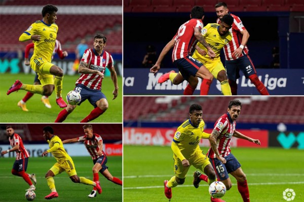 Fotos: Choco Lozano mete garra ante el Atlético, pero el Cádiz se lleva una paliza del Wanda