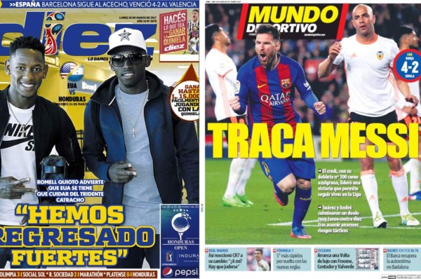 Así amanecieron hoy las portadas en el mundo del fútbol