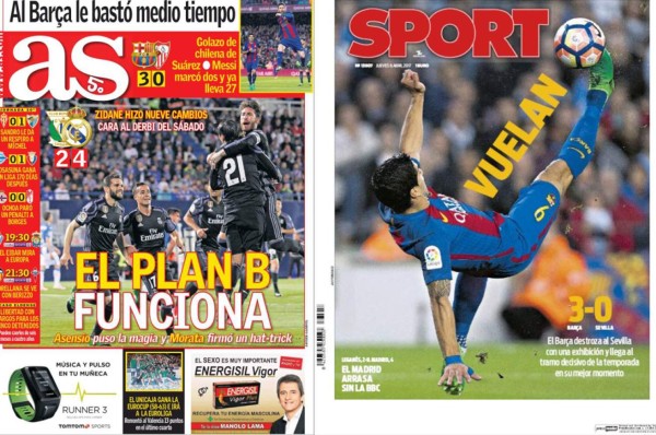 Las portadas de hoy se rinden ante el Real Madrid Y Barcelona