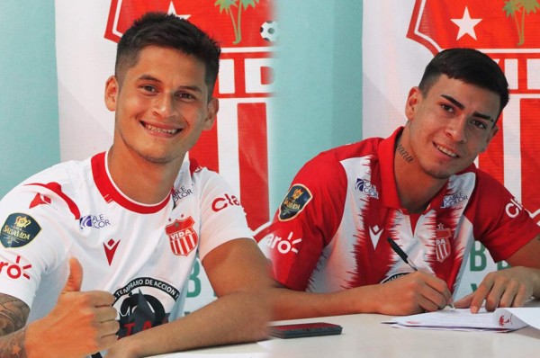 El Vida presentó a los argentinos Lucas Lezcano y Elías Garay para potenciar el ataque en el Apertura