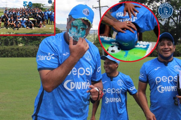 Con un pastelazo le celebraron los 50 años de cumpleaños a Diego Vázquez: 'Muy feliz en este momento'