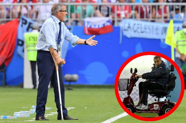 La enfermedad Washintgon Tabárez que lo obliga a andar en carrito y utilizar bastón
