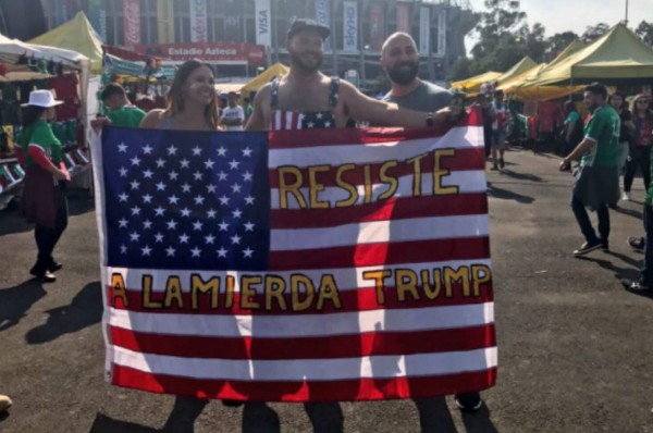 Hasta los mismos 'gringos' insultaron a Donald Trump en el Azteca