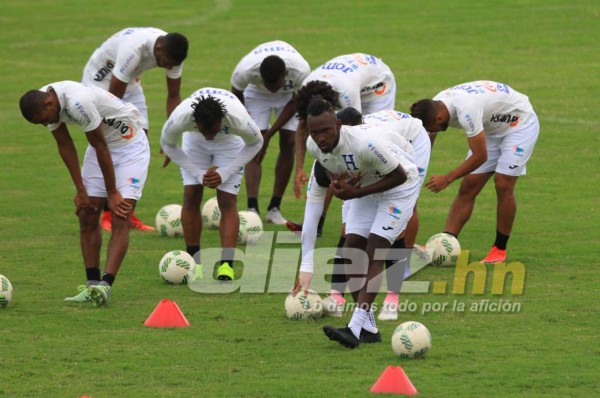 Bromas, risas y mucha emoción en el entrenamiento de la Selección de Honduras