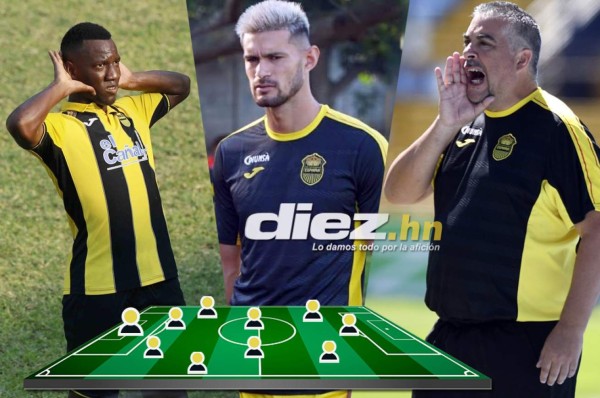 ¡Revolución aurinegra! Real España y el 11 titular que utilizó en amistoso previo al torneo