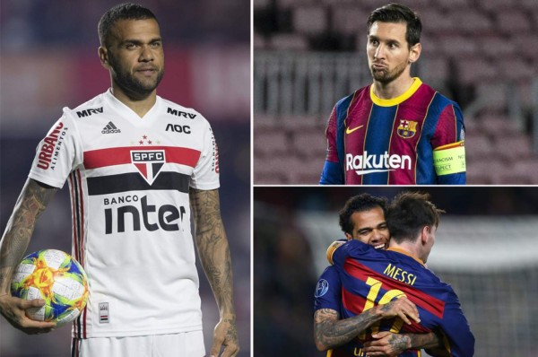 Dani Alves revela el mensaje que le envió a Messi para que no se fuera del Barça... ¡y el argentino no le contestó!
