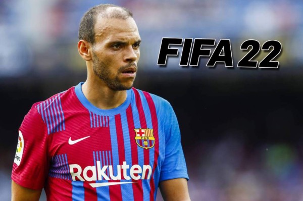 Braithwaite se enoja por la valoración que le dieron en el FIFA 22: ''Corro más con muletas''