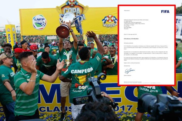 FIFA felicita a Marathón por su noveno título en Honduras