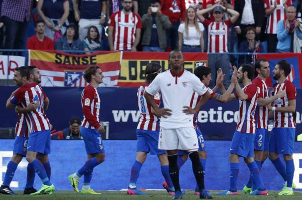 Atlético de Madrid entierra al Sevilla de Sampaoli en el Calderón