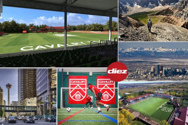 El bonito estadio y la nueva casa de José Escalante en Calgary, Canadá