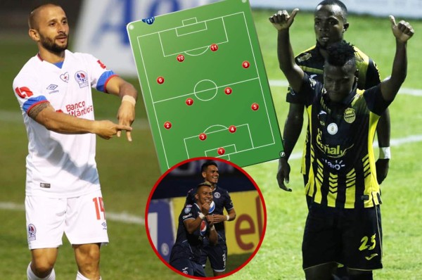 El 11 ideal: Real España y Olimpia predominan el equipo sobresaliente de la jornada 7 del Clausura