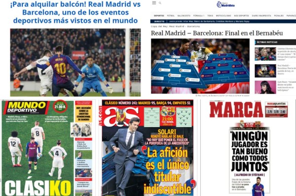 Lionel Messi se roba las portadas del clásico Real Madrid vs Barcelona en Copa del Rey&nbsp;&nbsp;
