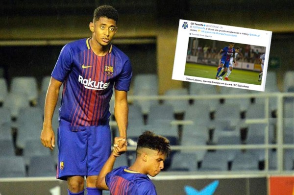 El mensaje que dedicó Tenerife al Choco Lozano por su lesión