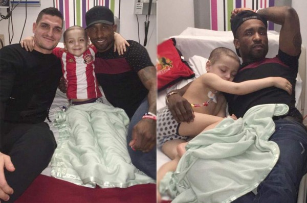 ¡Admirable! Jermain Defoe pasa la noche en hospital junto a niño con cáncer terminal