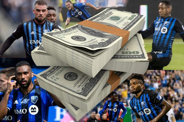 Quioto en el top 3: Los jugosos sueldos que paga Impact Montreal, rival del Olimpia en la Concacaf