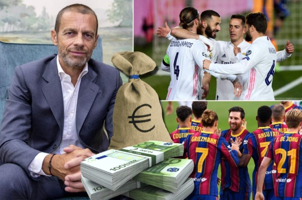 La UEFA destapa lo que han ganado los equipos de la Champions, Europa League... y Ceferin