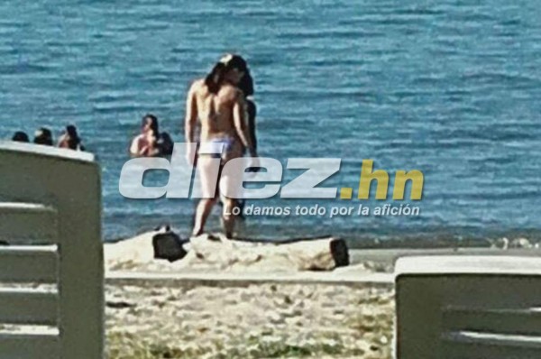 Alberth Elis e Isabel Zambrano, juntos en las playas de Puerto Cortés