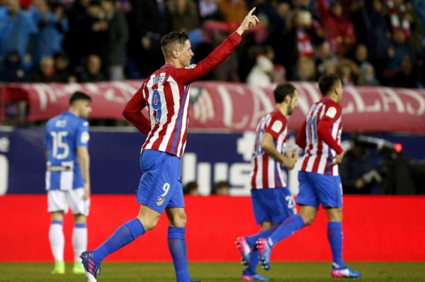 Torres marca el gol 4.500 del Atlético en Primera División