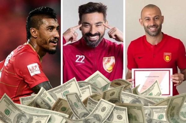 Poder económico: Los 20 futbolistas con sueldos estratosféricos en el fútbol chino