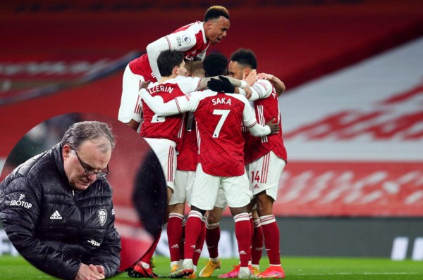 Arsenal, con hattrick de Aubameyang, vapulea al Leeds United del 'Loco' Bielsa en la Premier League