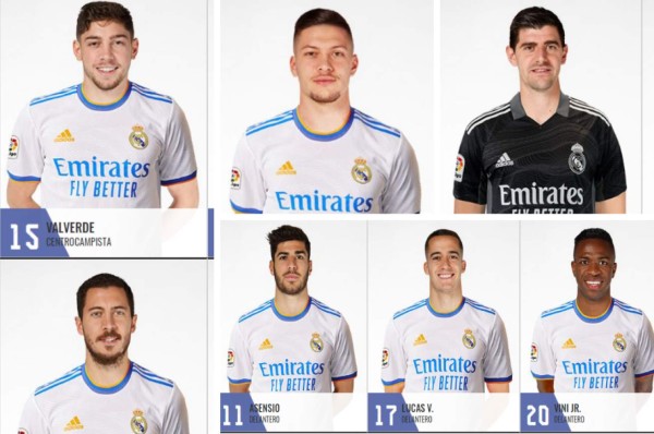Desapareció luego de 16 años, regresan siete cedidos y un fichaje: La nueva plantilla del Real Madrid para la temporada 2021/22&nbsp;&nbsp;