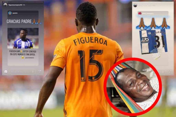 Los mensajes de ánimo a Maynor Figueroa tras la muerte de su padre