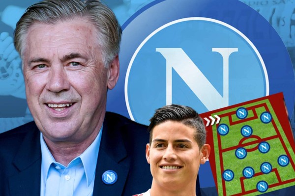 ¡Potente ataque! El 11 de lujo que quiere Ancelotti en el Nápoles para la próxima campaña