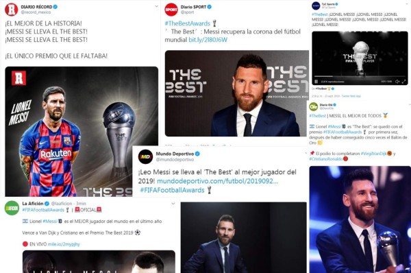 ¡Se rinden ante Lio! Lo que dicen los medios sobre Messi tras ganar su primer The Best