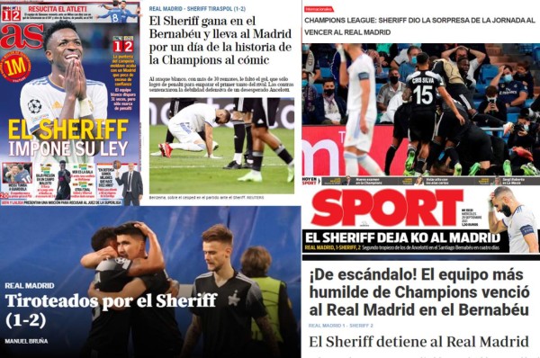 ''Tiroteados por el Sheriff'': la prensa mundial reacciona tras la dura derrota del Real Madrid en Champions
