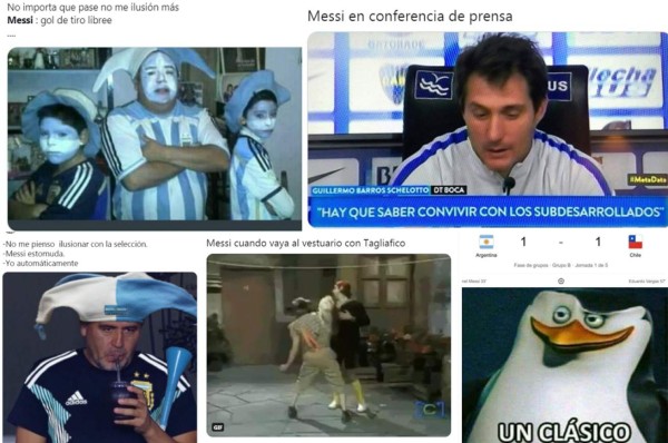 Copa América: Argentina no pudo nuevamente ante Chile y los memes estallan en las redes con Messi