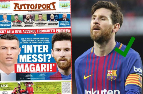 Messi podría llegar al Inter de Milán y enfrentar a Cristiano Ronaldo