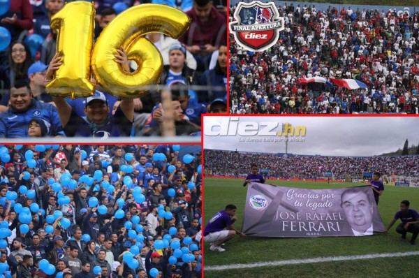 El llenazo de la afición del Motagua y Olimpia en la Gran Final del torneo Apertura