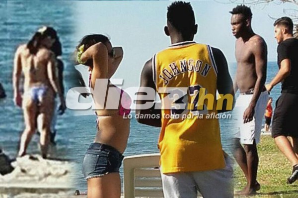 Alberth Elis e Isabel Zambrano, juntos en las playas de Puerto Cortés