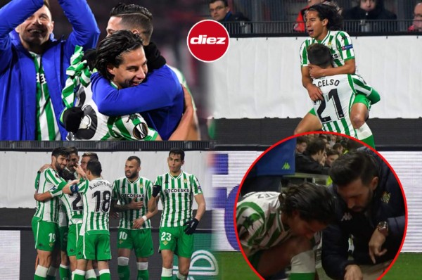 Fotos: La locura de Diego Lainez tras anotar su primer tanto en Europa