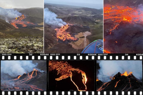 Impactantes fotos: un volcán ''despierta'' en Islandia luego de 800 años y piden a la población encerrarse en casa