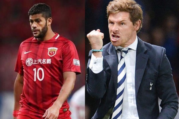 Asociación China de Fútbol ahora castiga a Hulk y Andre Villas-Boas