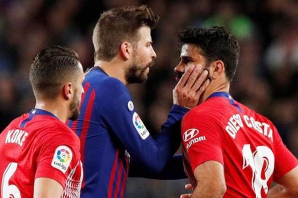 Piqué a Diego Costa: ''¡Callate ya! ¿Qué quieres, que te caigan cuatro partidos?''