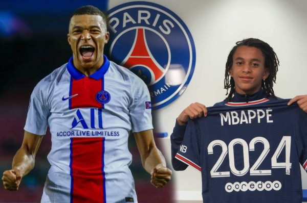 ¿El heredero? PSG renueva hasta 2024 a Ethan, ¡el hermano menor del francés Kylian Mbappé!