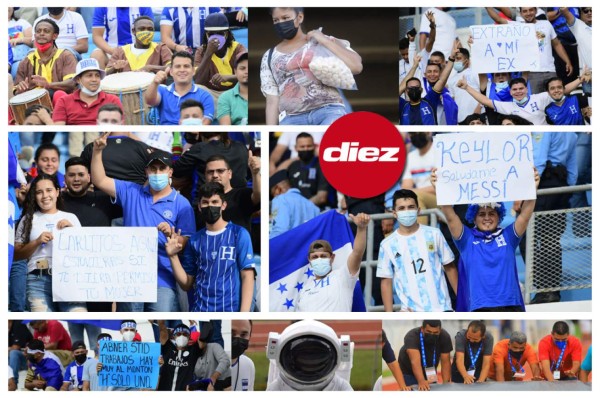 ¡Pancartas, Batman y un astronauta! El ambientazo en el Olímpico para el Honduras vs. Costa Rica