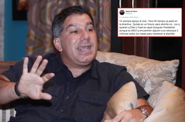 Mateo Yibrín: 'Es difícil encontrar a alguien que rebusque dos millones para mantener la planilla'