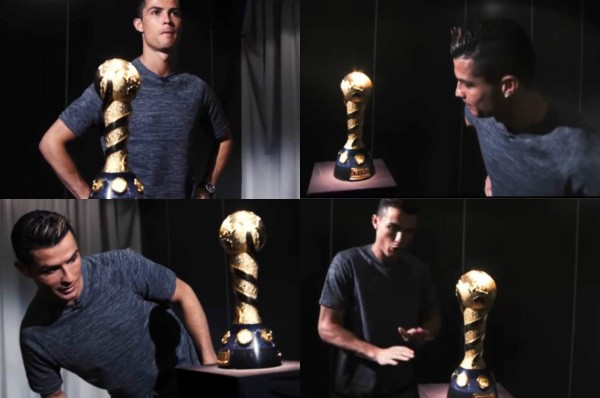 ¡VIRAL! Asi reaccionó Cristiano con el trofeo de la Copa Confederaciones