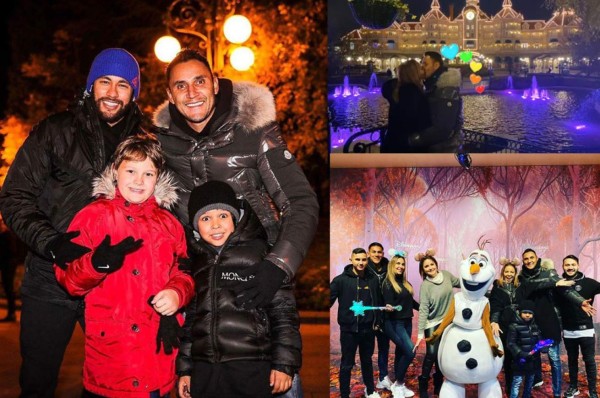 FOTOS: Keylor Navas disfruta de Disneyland en París junto a su 'hermano' Neymar