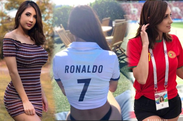 La sexy hondureña que fue hasta Rusia a ver su 'amor', Cristiano Ronaldo