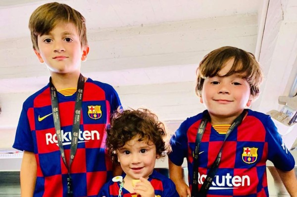 El berrinche que le armó Thiago a Lio Messi al darse cuenta que se iban de Barcelona