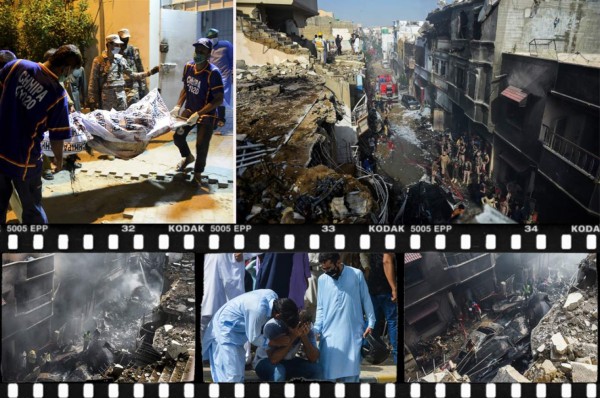 Nueva tragedia: Las terribles imágenes del accidente aéreo que dejó al menos 80 muertos