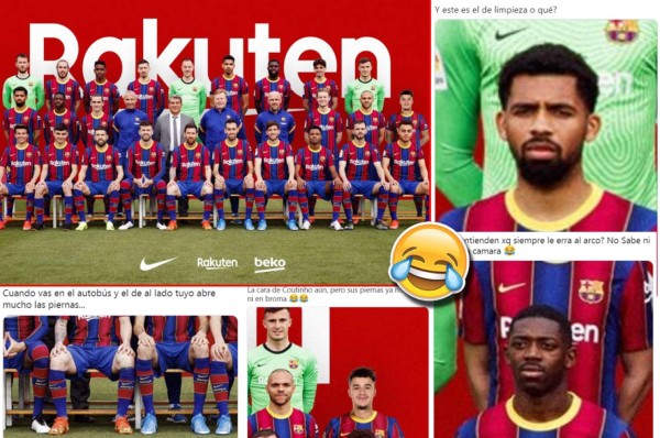 Nadie se salva: Barcelona se saca la foto oficial y las redes estallan con divertidos memes
