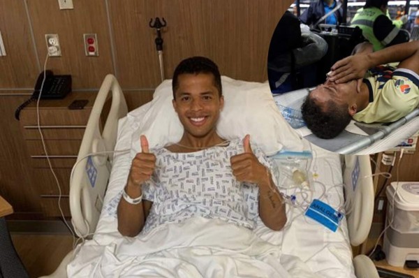 El mensaje de Giovanni dos Santos tras su horrible lesión en el América - Chivas